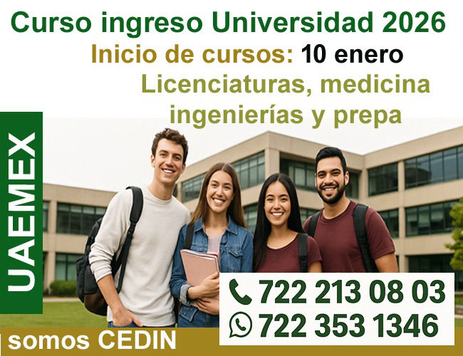 Curso ingreso Uaemex 2026